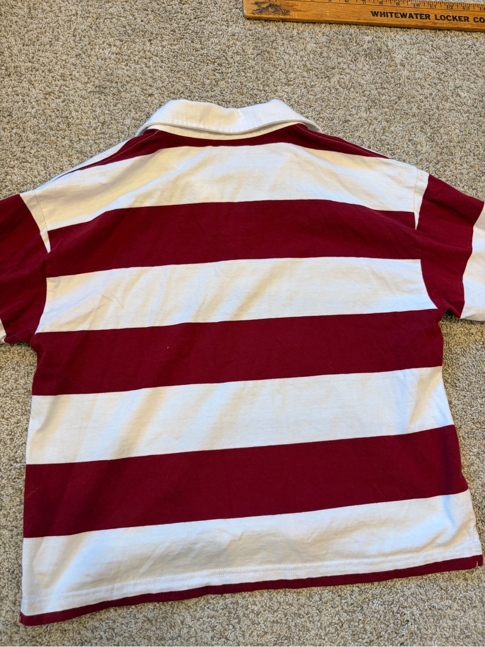 LOFT Women’s Red & White Striped Rugby Shirt - Picture 5 of 5
